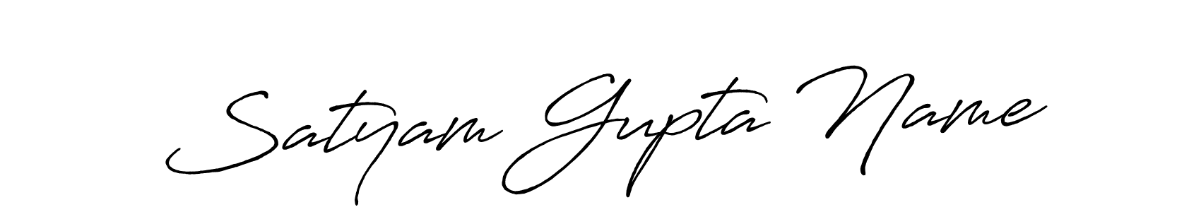 How to make Satyam Gupta Name signature? Antro_Vectra_Bolder is a professional autograph style. Create handwritten signature for Satyam Gupta Name name. Satyam Gupta Name signature style 7 images and pictures png