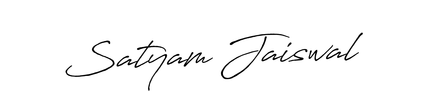 Use a signature maker to create a handwritten signature online. With this signature software, you can design (Antro_Vectra_Bolder) your own signature for name Satyam Jaiswal. Satyam Jaiswal signature style 7 images and pictures png