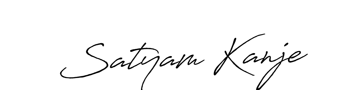 Once you've used our free online signature maker to create your best signature Antro_Vectra_Bolder style, it's time to enjoy all of the benefits that Satyam Kanje name signing documents. Satyam Kanje signature style 7 images and pictures png