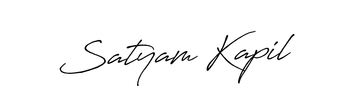 Make a beautiful signature design for name Satyam Kapil. Use this online signature maker to create a handwritten signature for free. Satyam Kapil signature style 7 images and pictures png