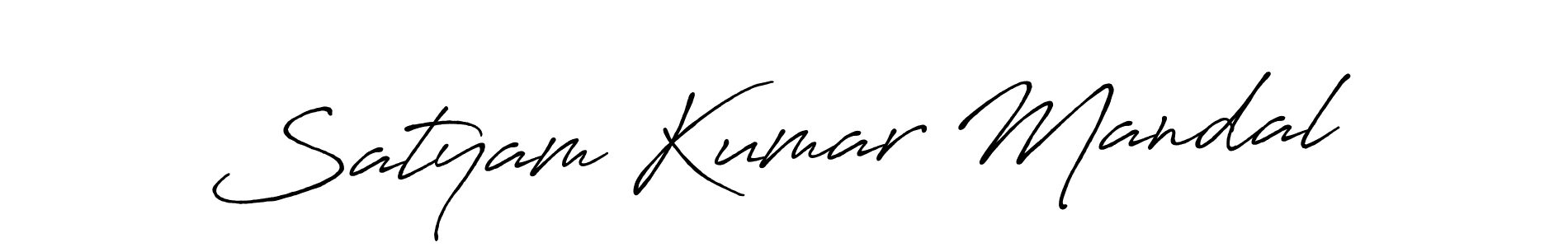 The best way (Antro_Vectra_Bolder) to make a short signature is to pick only two or three words in your name. The name Satyam Kumar Mandal include a total of six letters. For converting this name. Satyam Kumar Mandal signature style 7 images and pictures png