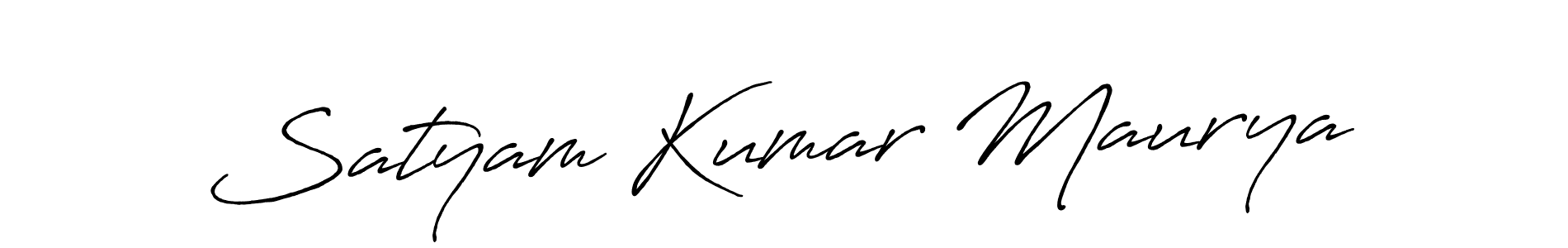 Satyam Kumar Maurya stylish signature style. Best Handwritten Sign (Antro_Vectra_Bolder) for my name. Handwritten Signature Collection Ideas for my name Satyam Kumar Maurya. Satyam Kumar Maurya signature style 7 images and pictures png