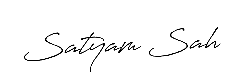 Use a signature maker to create a handwritten signature online. With this signature software, you can design (Antro_Vectra_Bolder) your own signature for name Satyam Sah. Satyam Sah signature style 7 images and pictures png