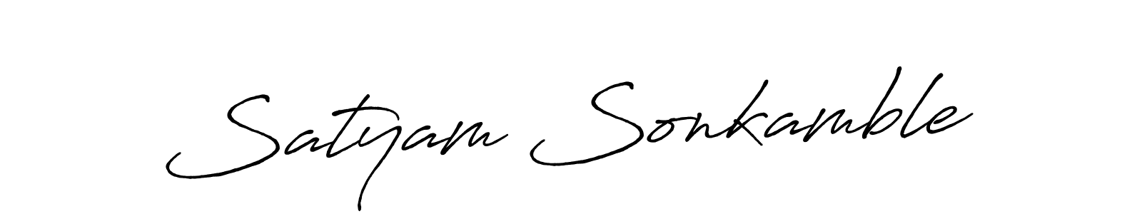 Similarly Antro_Vectra_Bolder is the best handwritten signature design. Signature creator online .You can use it as an online autograph creator for name Satyam Sonkamble. Satyam Sonkamble signature style 7 images and pictures png