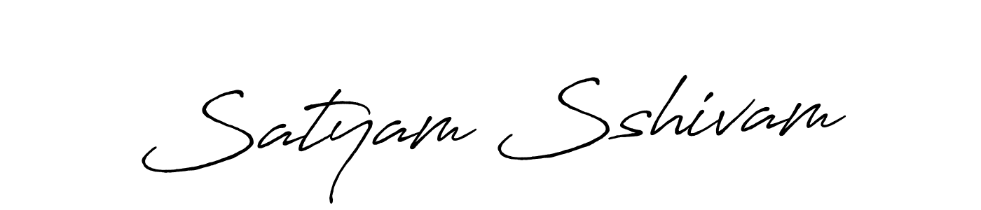 This is the best signature style for the Satyam Sshivam name. Also you like these signature font (Antro_Vectra_Bolder). Mix name signature. Satyam Sshivam signature style 7 images and pictures png