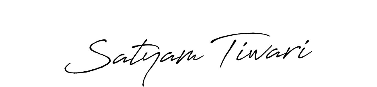 Satyam Tiwari stylish signature style. Best Handwritten Sign (Antro_Vectra_Bolder) for my name. Handwritten Signature Collection Ideas for my name Satyam Tiwari. Satyam Tiwari signature style 7 images and pictures png