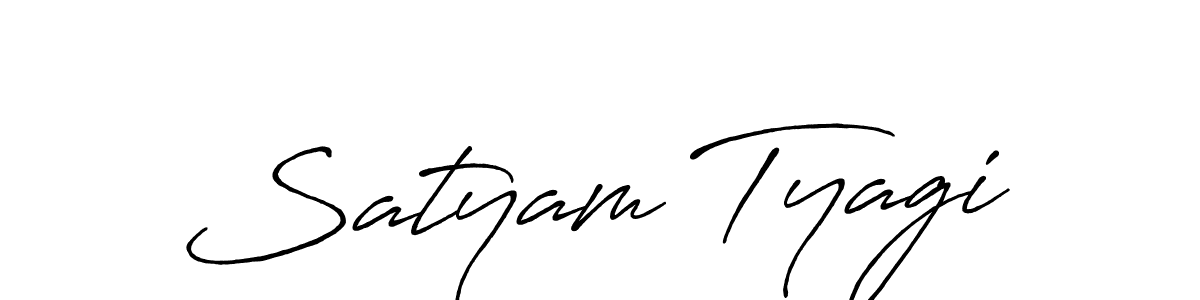 Use a signature maker to create a handwritten signature online. With this signature software, you can design (Antro_Vectra_Bolder) your own signature for name Satyam Tyagi. Satyam Tyagi signature style 7 images and pictures png