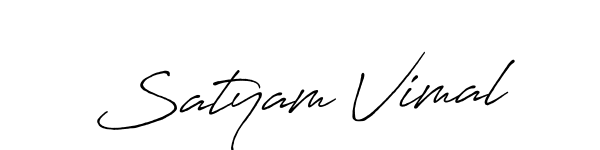 Similarly Antro_Vectra_Bolder is the best handwritten signature design. Signature creator online .You can use it as an online autograph creator for name Satyam Vimal. Satyam Vimal signature style 7 images and pictures png