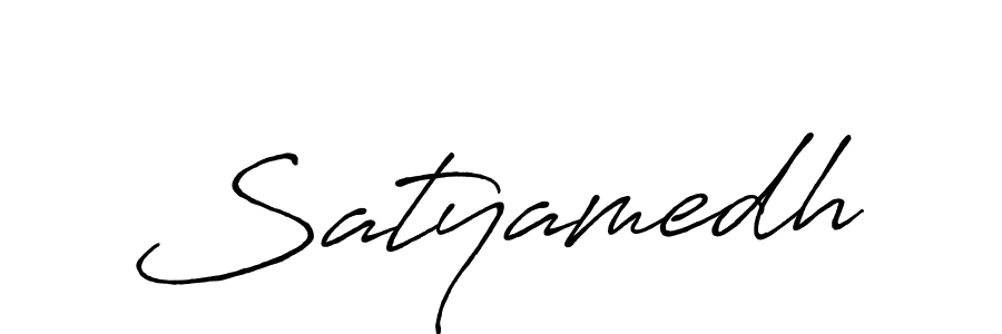 Design your own signature with our free online signature maker. With this signature software, you can create a handwritten (Antro_Vectra_Bolder) signature for name Satyamedh. Satyamedh signature style 7 images and pictures png