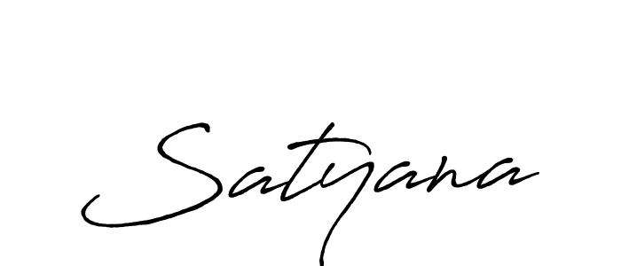 Create a beautiful signature design for name Satyana. With this signature (Antro_Vectra_Bolder) fonts, you can make a handwritten signature for free. Satyana signature style 7 images and pictures png