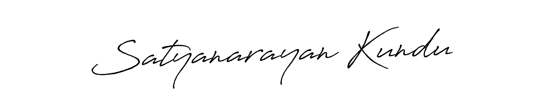 Create a beautiful signature design for name Satyanarayan Kundu. With this signature (Antro_Vectra_Bolder) fonts, you can make a handwritten signature for free. Satyanarayan Kundu signature style 7 images and pictures png