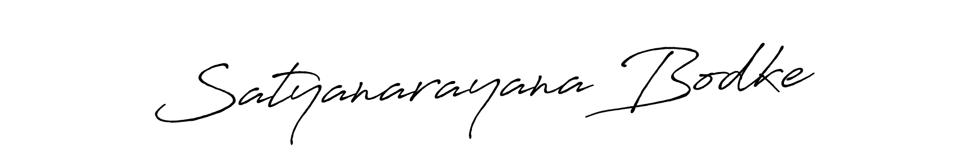 Satyanarayana Bodke stylish signature style. Best Handwritten Sign (Antro_Vectra_Bolder) for my name. Handwritten Signature Collection Ideas for my name Satyanarayana Bodke. Satyanarayana Bodke signature style 7 images and pictures png