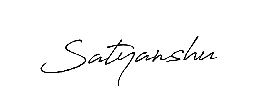 Design your own signature with our free online signature maker. With this signature software, you can create a handwritten (Antro_Vectra_Bolder) signature for name Satyanshu. Satyanshu signature style 7 images and pictures png