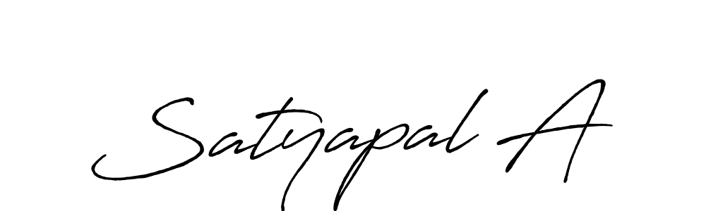 Use a signature maker to create a handwritten signature online. With this signature software, you can design (Antro_Vectra_Bolder) your own signature for name Satyapal A. Satyapal A signature style 7 images and pictures png