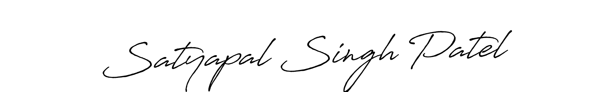 Create a beautiful signature design for name Satyapal Singh Patel. With this signature (Antro_Vectra_Bolder) fonts, you can make a handwritten signature for free. Satyapal Singh Patel signature style 7 images and pictures png