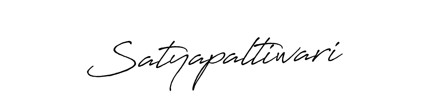 Create a beautiful signature design for name Satyapaltiwari. With this signature (Antro_Vectra_Bolder) fonts, you can make a handwritten signature for free. Satyapaltiwari signature style 7 images and pictures png