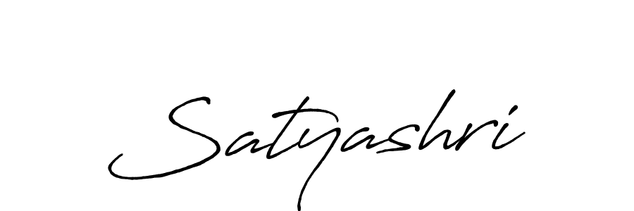 Make a beautiful signature design for name Satyashri. With this signature (Antro_Vectra_Bolder) style, you can create a handwritten signature for free. Satyashri signature style 7 images and pictures png