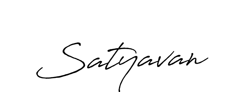 How to make Satyavan name signature. Use Antro_Vectra_Bolder style for creating short signs online. This is the latest handwritten sign. Satyavan signature style 7 images and pictures png