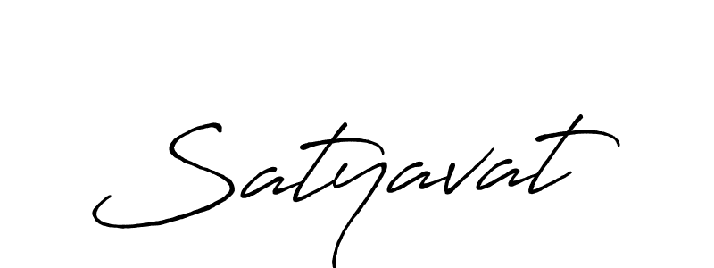 Create a beautiful signature design for name Satyavat. With this signature (Antro_Vectra_Bolder) fonts, you can make a handwritten signature for free. Satyavat signature style 7 images and pictures png