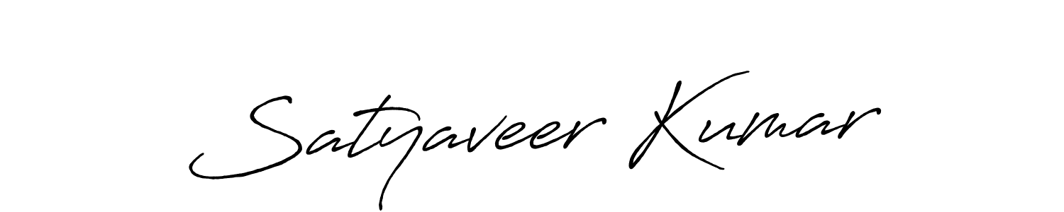 How to make Satyaveer Kumar name signature. Use Antro_Vectra_Bolder style for creating short signs online. This is the latest handwritten sign. Satyaveer Kumar signature style 7 images and pictures png