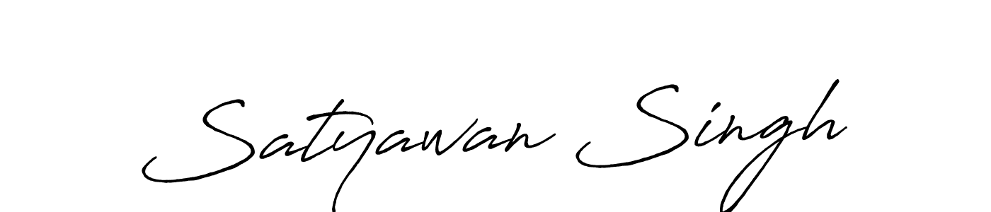 Make a beautiful signature design for name Satyawan Singh. With this signature (Antro_Vectra_Bolder) style, you can create a handwritten signature for free. Satyawan Singh signature style 7 images and pictures png