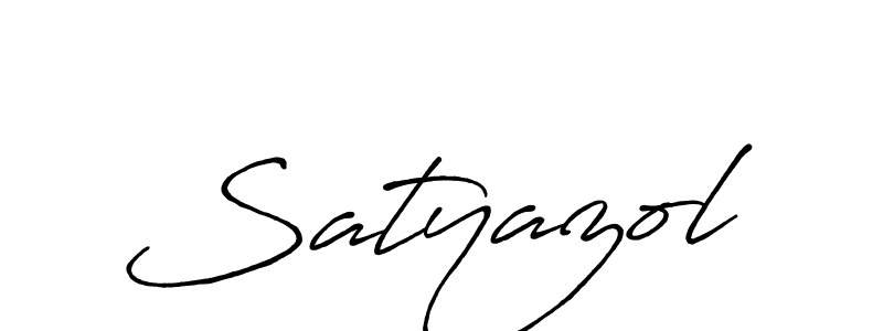 Create a beautiful signature design for name Satyazol. With this signature (Antro_Vectra_Bolder) fonts, you can make a handwritten signature for free. Satyazol signature style 7 images and pictures png
