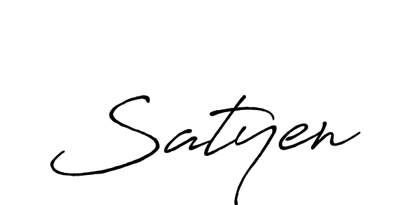 Satyen stylish signature style. Best Handwritten Sign (Antro_Vectra_Bolder) for my name. Handwritten Signature Collection Ideas for my name Satyen. Satyen signature style 7 images and pictures png