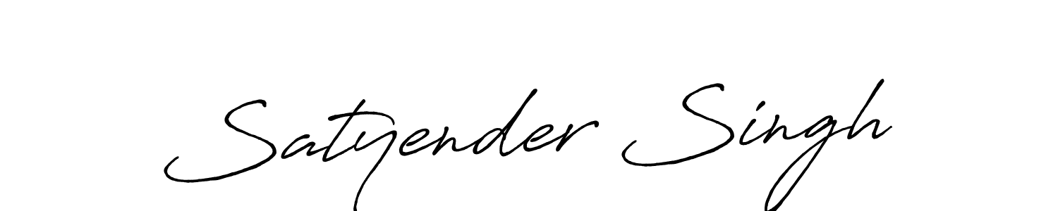 How to make Satyender Singh name signature. Use Antro_Vectra_Bolder style for creating short signs online. This is the latest handwritten sign. Satyender Singh signature style 7 images and pictures png