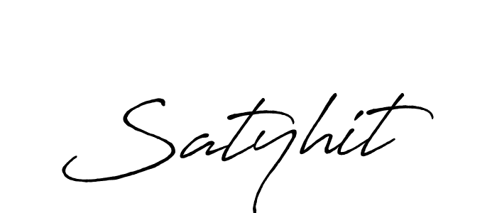 You should practise on your own different ways (Antro_Vectra_Bolder) to write your name (Satyhit) in signature. don't let someone else do it for you. Satyhit signature style 7 images and pictures png