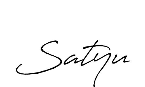 if you are searching for the best signature style for your name Satyu. so please give up your signature search. here we have designed multiple signature styles  using Antro_Vectra_Bolder. Satyu signature style 7 images and pictures png