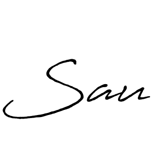 Create a beautiful signature design for name Sau. With this signature (Antro_Vectra_Bolder) fonts, you can make a handwritten signature for free. Sau signature style 7 images and pictures png