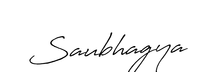 How to make Saubhagya signature? Antro_Vectra_Bolder is a professional autograph style. Create handwritten signature for Saubhagya name. Saubhagya signature style 7 images and pictures png