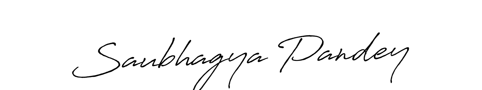 Use a signature maker to create a handwritten signature online. With this signature software, you can design (Antro_Vectra_Bolder) your own signature for name Saubhagya Pandey. Saubhagya Pandey signature style 7 images and pictures png