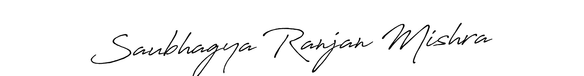 Create a beautiful signature design for name Saubhagya Ranjan Mishra. With this signature (Antro_Vectra_Bolder) fonts, you can make a handwritten signature for free. Saubhagya Ranjan Mishra signature style 7 images and pictures png