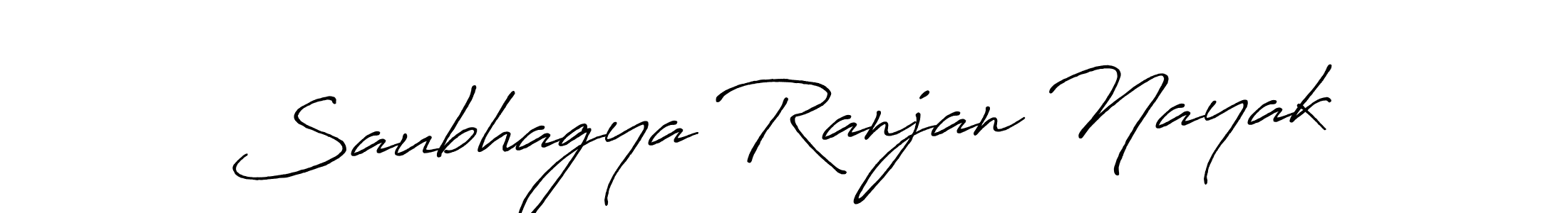 Create a beautiful signature design for name Saubhagya Ranjan Nayak. With this signature (Antro_Vectra_Bolder) fonts, you can make a handwritten signature for free. Saubhagya Ranjan Nayak signature style 7 images and pictures png