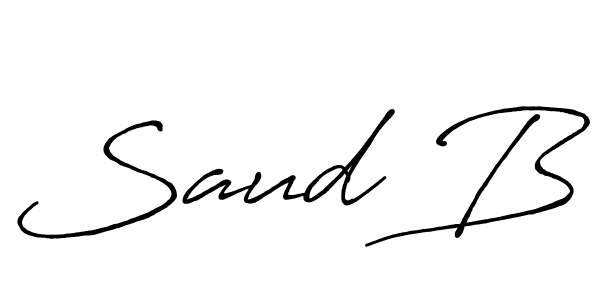 Best and Professional Signature Style for Saud B. Antro_Vectra_Bolder Best Signature Style Collection. Saud B signature style 7 images and pictures png