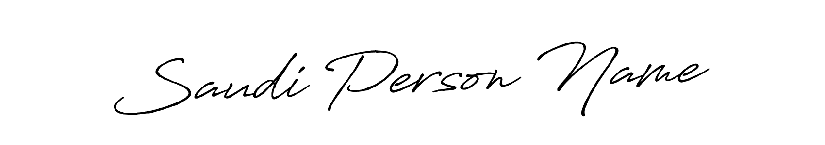 Saudi Person Name stylish signature style. Best Handwritten Sign (Antro_Vectra_Bolder) for my name. Handwritten Signature Collection Ideas for my name Saudi Person Name. Saudi Person Name signature style 7 images and pictures png