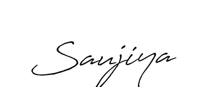 Design your own signature with our free online signature maker. With this signature software, you can create a handwritten (Antro_Vectra_Bolder) signature for name Saujiya. Saujiya signature style 7 images and pictures png