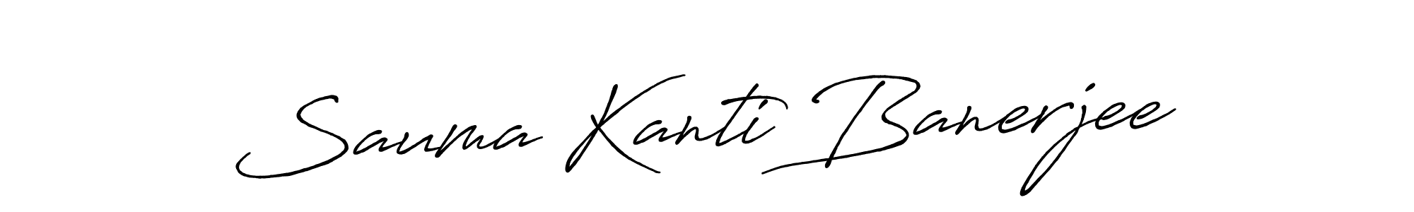 Use a signature maker to create a handwritten signature online. With this signature software, you can design (Antro_Vectra_Bolder) your own signature for name Sauma Kanti Banerjee. Sauma Kanti Banerjee signature style 7 images and pictures png