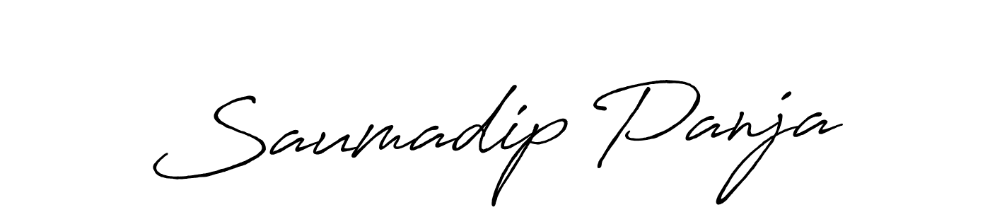 Use a signature maker to create a handwritten signature online. With this signature software, you can design (Antro_Vectra_Bolder) your own signature for name Saumadip Panja. Saumadip Panja signature style 7 images and pictures png