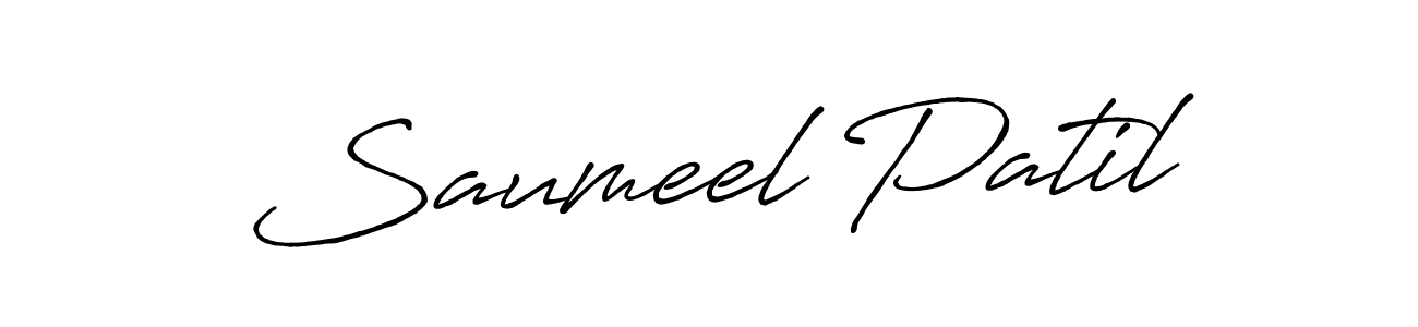 Make a short Saumeel Patil signature style. Manage your documents anywhere anytime using Antro_Vectra_Bolder. Create and add eSignatures, submit forms, share and send files easily. Saumeel Patil signature style 7 images and pictures png