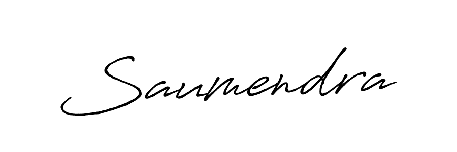 Design your own signature with our free online signature maker. With this signature software, you can create a handwritten (Antro_Vectra_Bolder) signature for name Saumendra. Saumendra signature style 7 images and pictures png