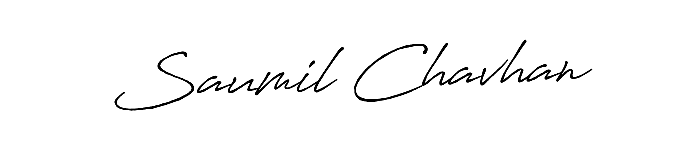 Also we have Saumil Chavhan name is the best signature style. Create professional handwritten signature collection using Antro_Vectra_Bolder autograph style. Saumil Chavhan signature style 7 images and pictures png