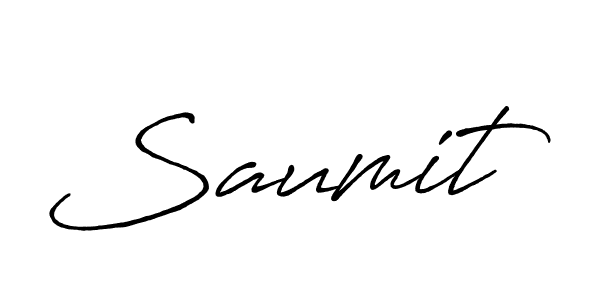 Also we have Saumit name is the best signature style. Create professional handwritten signature collection using Antro_Vectra_Bolder autograph style. Saumit signature style 7 images and pictures png