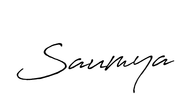 Make a beautiful signature design for name Saumya. Use this online signature maker to create a handwritten signature for free. Saumya signature style 7 images and pictures png