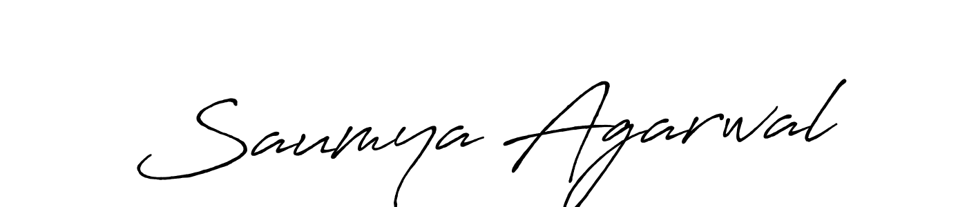 Make a beautiful signature design for name Saumya Agarwal. Use this online signature maker to create a handwritten signature for free. Saumya Agarwal signature style 7 images and pictures png