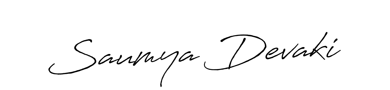 Antro_Vectra_Bolder is a professional signature style that is perfect for those who want to add a touch of class to their signature. It is also a great choice for those who want to make their signature more unique. Get Saumya Devaki name to fancy signature for free. Saumya Devaki signature style 7 images and pictures png