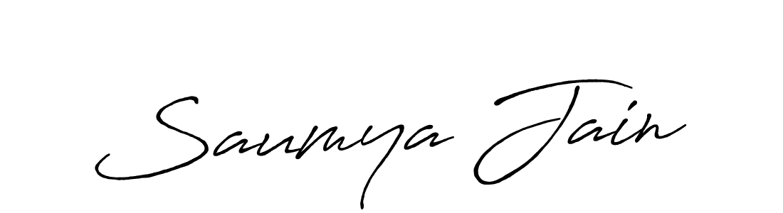 Also You can easily find your signature by using the search form. We will create Saumya Jain name handwritten signature images for you free of cost using Antro_Vectra_Bolder sign style. Saumya Jain signature style 7 images and pictures png