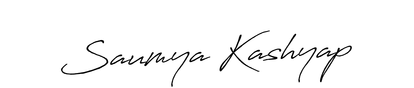 How to make Saumya Kashyap name signature. Use Antro_Vectra_Bolder style for creating short signs online. This is the latest handwritten sign. Saumya Kashyap signature style 7 images and pictures png