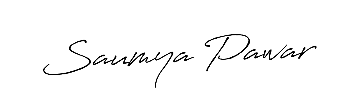 It looks lik you need a new signature style for name Saumya Pawar. Design unique handwritten (Antro_Vectra_Bolder) signature with our free signature maker in just a few clicks. Saumya Pawar signature style 7 images and pictures png